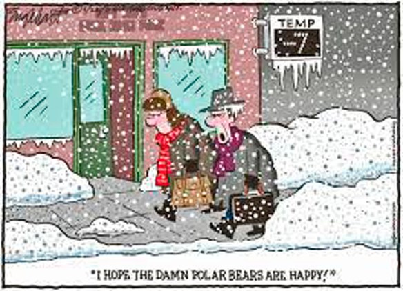 snowstorm, old people