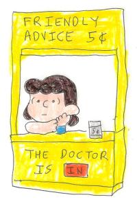Lucy advice booth