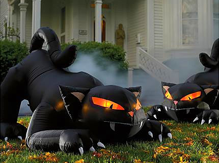 This is my cats' favorite inflatable! Source: fountainterior.com