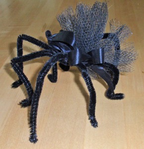 Spider made out of pipe cleaners